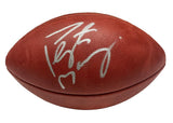 PEYTON MANNING Autographed Duke Metallic Colts Logo Football FANATICS