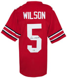 Garrett Wilson Signed Red Custom College Football Jersey - (BECKETT COA)