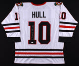 Dennis Hull Signed Blackhawks Jersey (JSA COA) NHL Career 1964-1978 Bobby's Bro