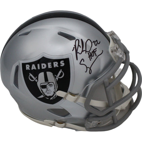 Richard Seymour Signed Las Vegas Raiders Mini Helmet HOF Beckett 45812