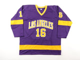 Marcel Dionne Signed Los Angeles Kings Purple Jersey Inscribed "HOF 92"(JSA COA)