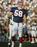 Shane Conlan Autographed 11x14 Photo Buffalo Bills JSA