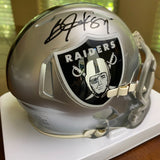 BO JACKSON SIGNED AUTOGRAPHED LOS ANGELES RAIDERS MINI HELMET W/ PLAYER HOLOGRAM