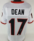 Nakobe Dean Signed Georgia Bulldogs Jersey (JSA COA) Philly Eagles Linebacker