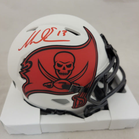 MIKE EVANS SIGNED TAMPA BAY BUCCANEERS LUNAR ECLIPSE SPEED MINI HELMET BECKETT