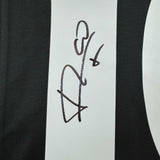 Autographed/Signed Luis Figo Real Madrid Black Soccer Jersey Beckett BAS COA