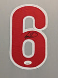 FRAMED PHILADELPHIA PHILLIES RYAN HOWARD AUTOGRAPHED SIGNED JERSEY JSA COA