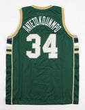 Giannis Antetokounmpo Milwaukee Buck Signed Jersey /6xNBA All Star Forward (JSA)