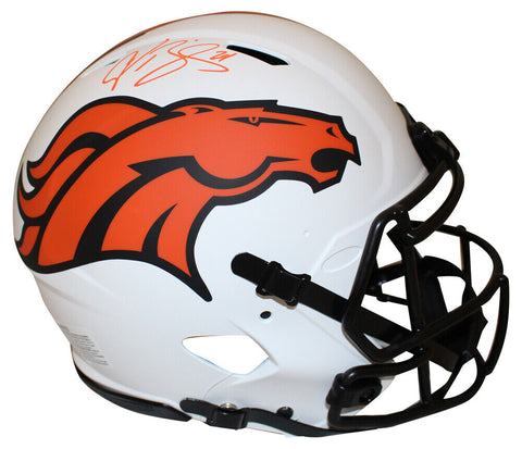 Champ Bailey Autographed Denver Broncos Authentic Lunar Helmet Beckett 36279