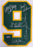 1978-79 NBA CHAMP SUPERSONICS AUTOGRAPHED WHITE JERSEY 9 SIGS WILKENS MCS 145848