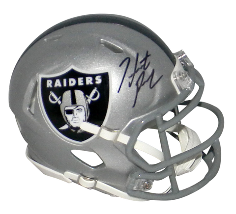 HUNTER RENFROW AUTOGRAPHED SIGNED LAS VEGAS RAIDERS SPEED MINI HELMET JSA