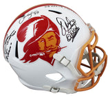 Buccaneers (3) Sapp, Alstott, Brooks Signed TB F/S Speed Rep Helmet BAS Witness