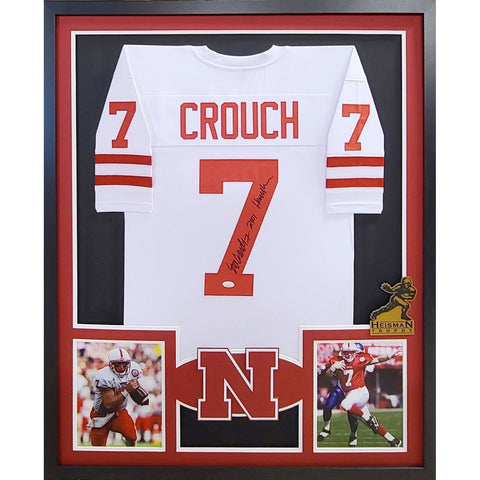 Eric Crouch Autographed Signed Framed Nebraska Heisman Jersey JSA