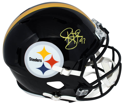 TROY POLAMALU SIGNED PITTSBURGH STEELERS FULL SIZE SPEED HELMET BECKETT