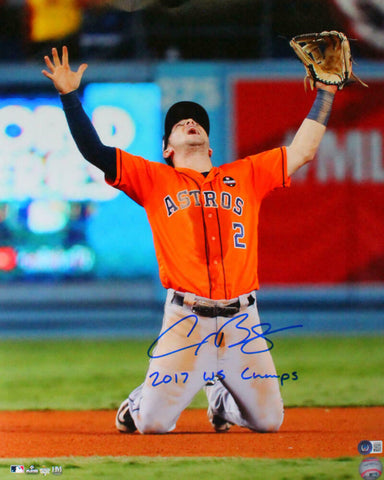 Alex Bregman Signed Houston Astros 16x20 Celebration Photo w/Insc.-BeckettW Holo