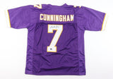 Randall Cunningham Signed Minnesota Vikings Jersey (Beckett) 4xPro Bowl Q.B