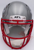 Kyle Pitts Auto Falcons Flash Full Size Helmet Dirty Bird (Smudge) Beckett 25817