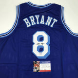 Autographed/Signed KOBE BRYANT Los Angeles LA Retro Blue Jersey PSA/DNA COA Auto