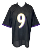 Justin Tucker Baltimore Signed Black Football Jersey JSA ITP