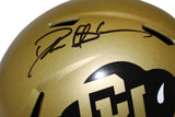 Deion Sanders Autographed Colorado Buffaloes F/S Speed Helmet Beckett 39617