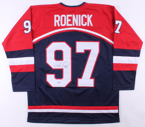 Jeremy Roenick Signed Team USA Jersey (Beckett COA) Playing career 1988-2009