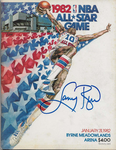 Larry Bird Autographed Boston Celtics 1982 All Star Game Program Beckett