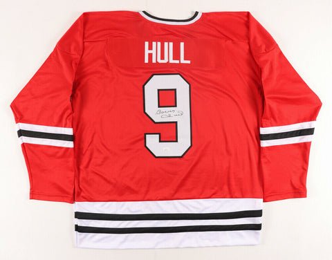 Bobby Hull Signed Red Chicago Blackhawks Jersey (JSA Hologram) HOF 1983