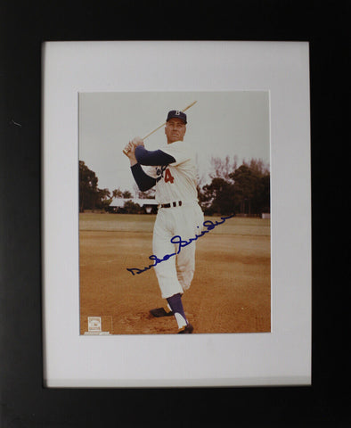 Duke Snider Autographed/Signed Brooklyn Dodgers Framed 8x10 Photo 35941