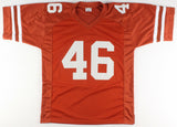 Malik Jefferson Signed Texas Longhorns Jersey Ins."Hook Em" (Jefferson Hologram)