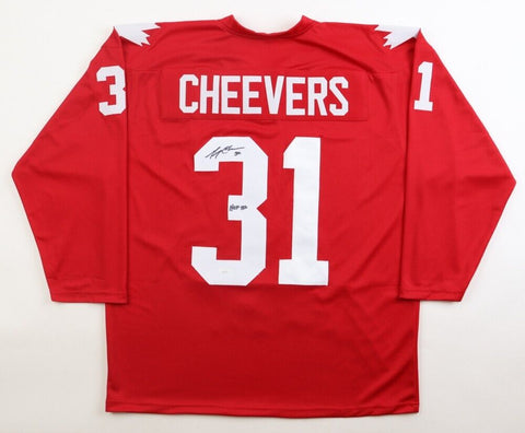 Gerry Cheevers Signed Team Canada Hockey Jersey (JSA) 1976 Canada Cup Series