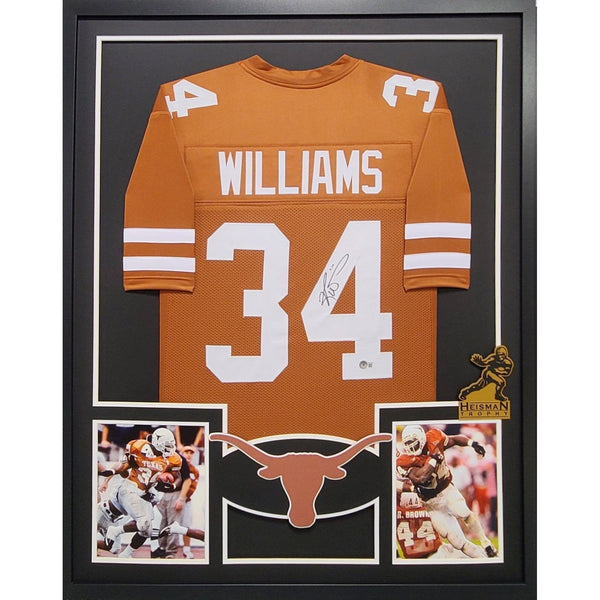 Ricky Williams Autographed Signed Framed Texas Longhorns Jersey BECKETT