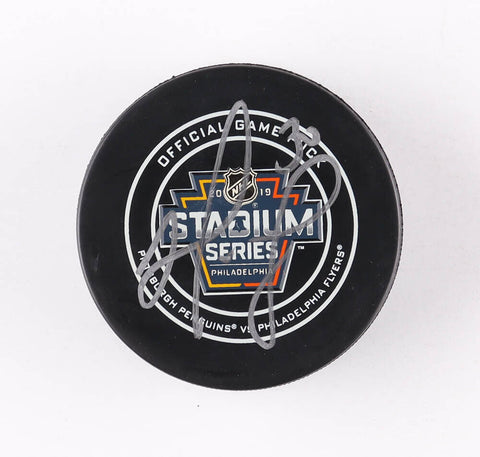 Matt Murray Signed Pittsburgh Penguins Logo Puck (Fanatics) 2xStanley Cup Champ