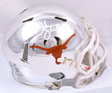 Jordan Shipley Signed Texas Longhorns Chrome Speed Mini Helmet-Beckett W Holo