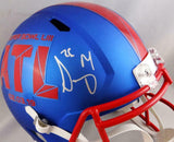 Sony Michel Autographed Patriots F/S SB LIII Helmet - Beckett Auth *Silver