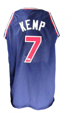 Shawn Kemp Signed USA Basketball Custom Jersey (Beckett COA) Seattle Supersonics