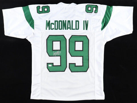 Will Mcdonald IV Signed Jets Jersey (JSA COA) New York 2023 1st Rnd Pck/ Def End