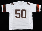 Tom Cousineau Signed Cleveland Brown Jersey Inscribed 1984 All-Pro /Playball Ink