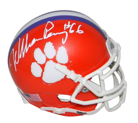 WILLIAM PERRY AUTOGRAPHED SIGNED CLEMSON TIGERS MINI HELMET JSA