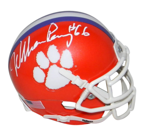 WILLIAM PERRY AUTOGRAPHED SIGNED CLEMSON TIGERS MINI HELMET JSA