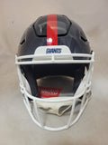 MALIK NABERS SIGNED NEW YORK GIANTS THROWBACK SPEEDFLEX HELMET FANATICS QR