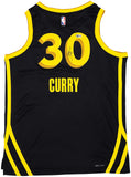 WARRIORS STEPHEN CURRY AUTOGRAPHED NIKE SWINGMAN CITY JERSEY 48 BECKETT 234086