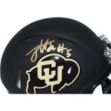 Jimmy Horn Jr. Signed Colorado Buffalos Black Mini Helmet Beckett 42406