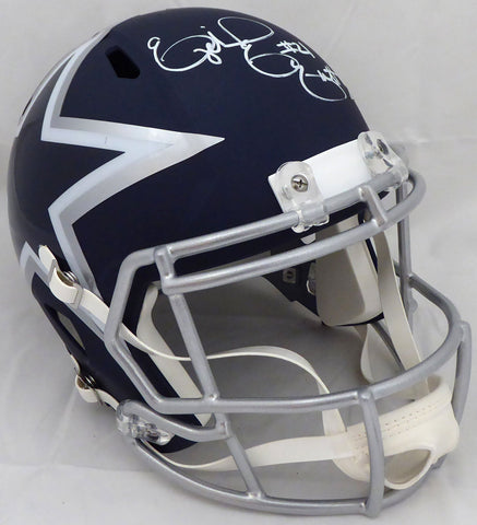 EZEKIEL ELLIOTT AUTOGRAPHED COWBOYS AMP FULL SIZE SPEED HELMET BECKETT 159548