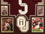 FRAMED OKLAHOMA SOONERS MARQUISE BROWN AUTOGRAPHED SIGNED JERSEY JSA COA