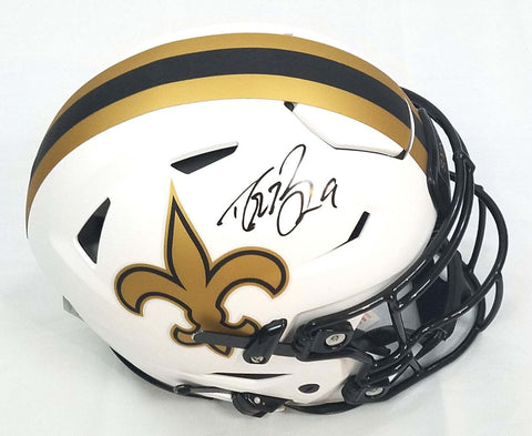 Drew Brees Signed New Orleans Saints Lunar Eclipse Speed Flex Helmet Beckett