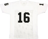 OAKLAND RAIDERS JIM PLUNKETT AUTOGRAPHED WHITE JERSEY "SB XV MVP" PSA/DNA 229530