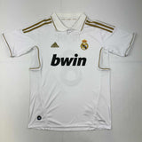 Autographed/Signed Ricardo Kaka Real Madrid White/Gold Soccer Jersey BAS COA