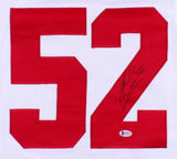 Jonathan Ericsson Signed Redwings Jersey (Beckett) 14 Year Detroit Defenseman