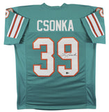 Larry Csonka Authentic Signed Teal Pro Style Jersey Autographed BAS Witnessed