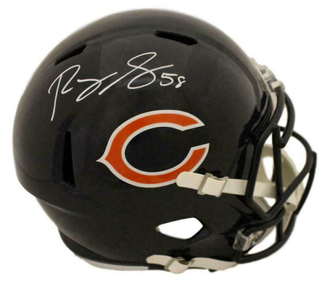 Roquan Smith Autographed/Signed Chicago Bears Speed Replica Helmet BAS 22261